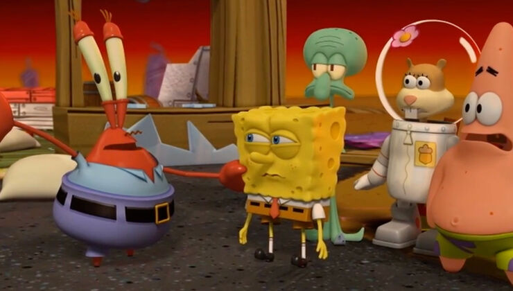 A DS SpongeBob Game Had Warnings Against Nuclear Missiles, For Whatever Reason