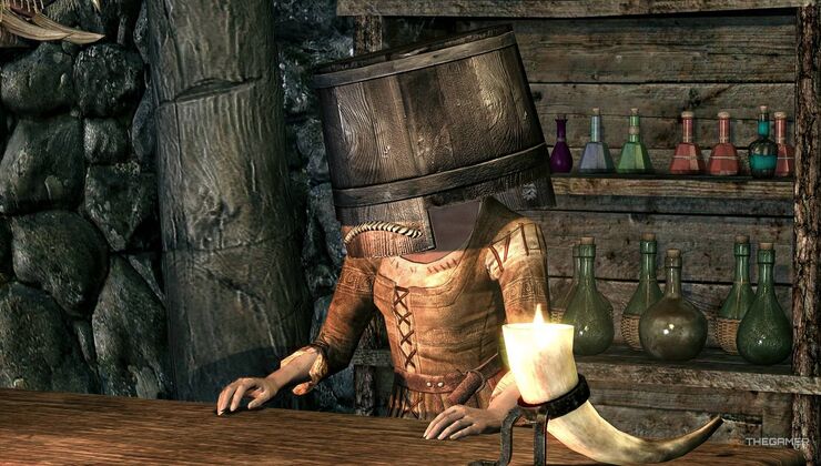 Skyrim Devs Were Taken By Surprise When Players Started Using Buckets To Cover Up Their Crimes