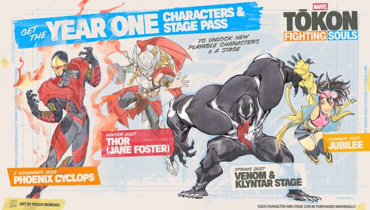 Marvel Tōkon Year 1 DLC Adds Jane Foster Thor, Venom, and Jubilee