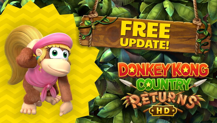 Donkey Kong Country Returns HD Nintendo Switch Update Available Today