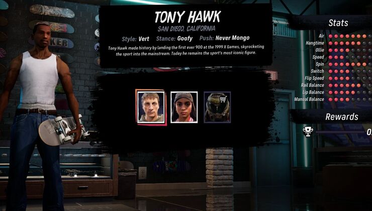 As Expected, One Of GTA's Most Beloved And Memed Characters Has Been Added To Tony Hawk's Pro Skater 3+4