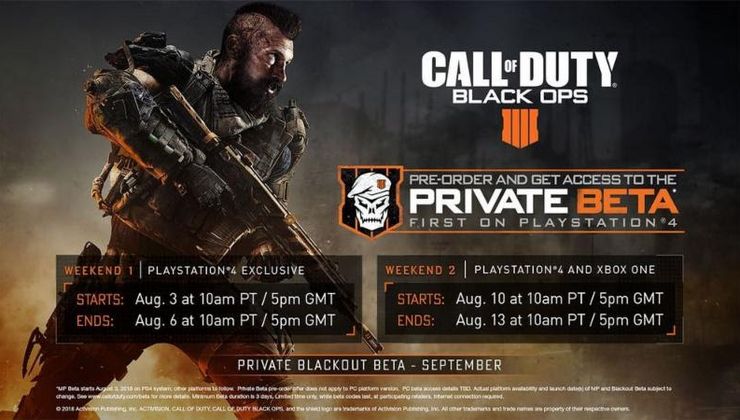 Call of Duty: Black Ops 4's MP beta is coming August 3rd