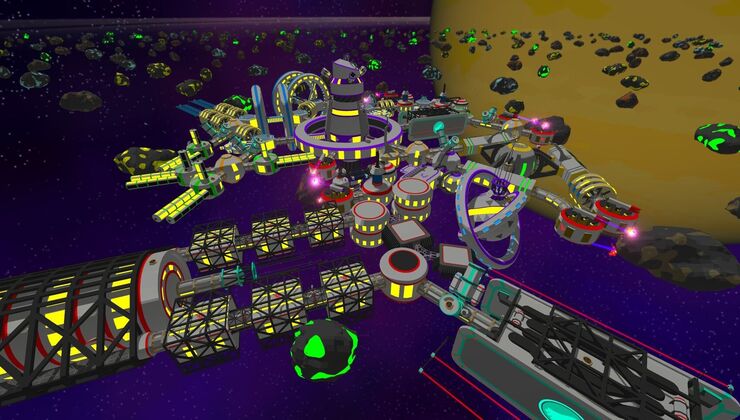 Building a Sprawling Space Habitat in Orbiteers Demo