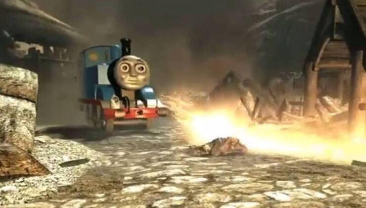 The Creator Of The Immortal Thomas The Tank Engine Skyrim Mod Trend Suggests Mattel Is Out To Get Him