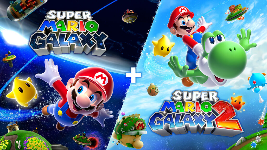 Super Mario Galaxy + Super Mario Galaxy 2 header image